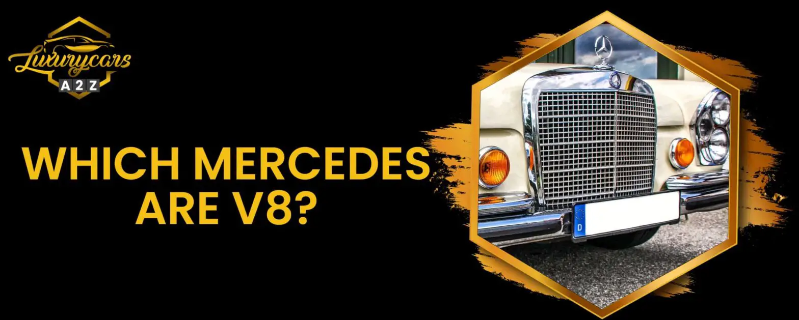 ¿Qué Mercedes son V8?