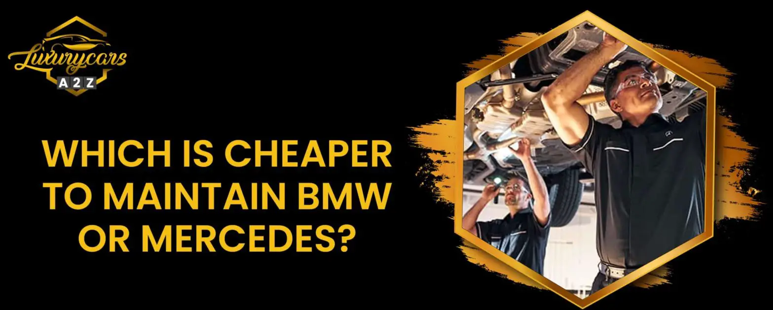 ¿Qué es más barato de mantener, BMW o Mercedes?
