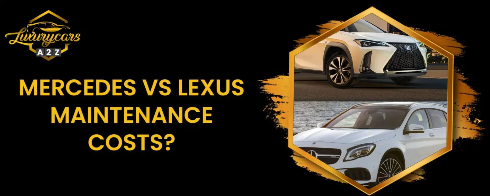 Costes de mantenimiento de Mercedes vs Lexus