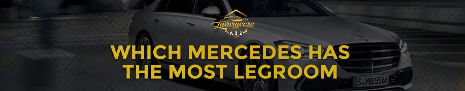 ¿Qué Mercedes tiene más espacio para las piernas?