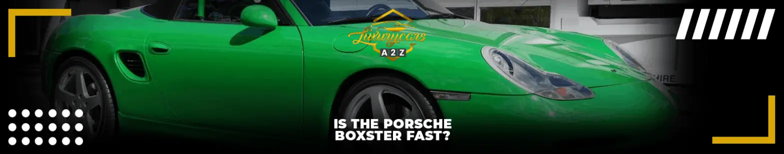 ¿Es rápido el Porsche Boxster?
